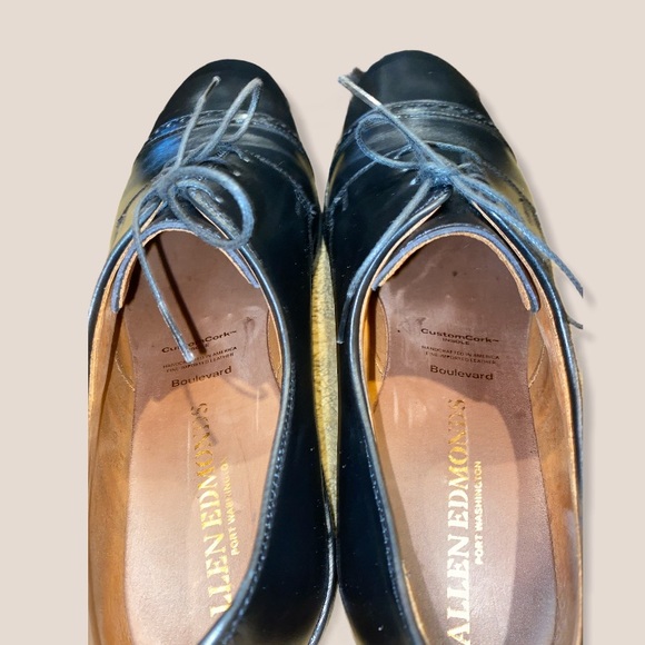 Allen Edmonds Boulevard Cap Toe Derby Black - Picture 3 of 6